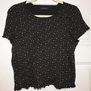 American Eagle Lettuce-Edge Top